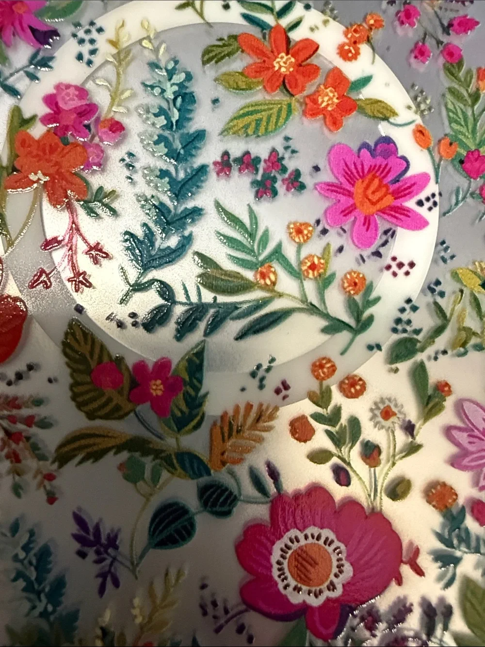 Floral Pattern Protective Phone 16 Case - Pink & Multicolor